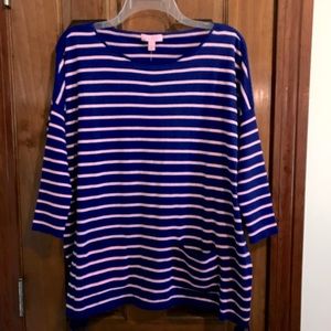 Lilly Pulitzer NWT Sweater w/ Cool Max arm Sleeves